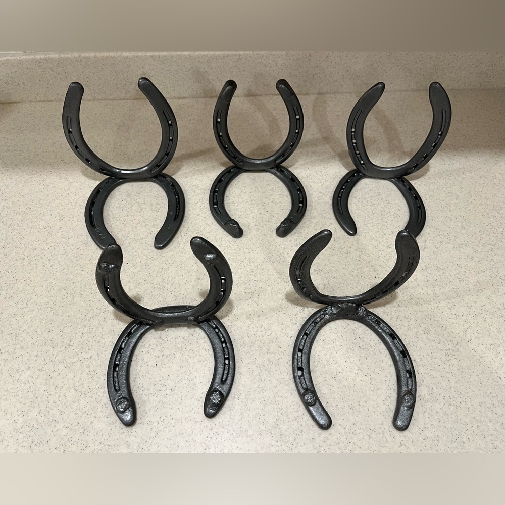 NO BUNDLES due to weight Handmade horse shoe sign holder used at wedding